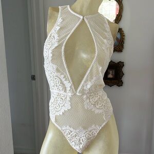 Sexy Victoria’s Secret Mesh and Lace Bodysuit NWOT